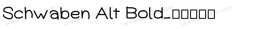 Schwaben Alt Bold字体转换